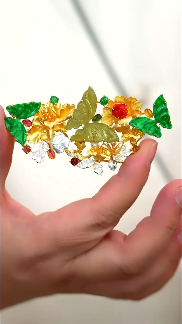 吊坠(不含链)银S925镶嵌翡翠新款