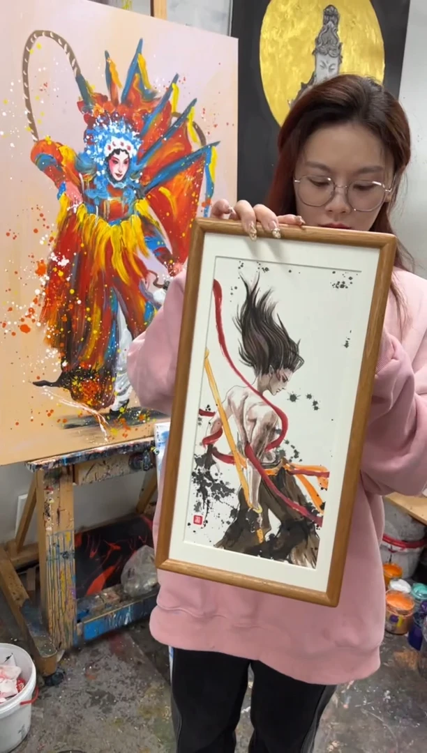 【闪购商品】丙烯画早川精装醒狮