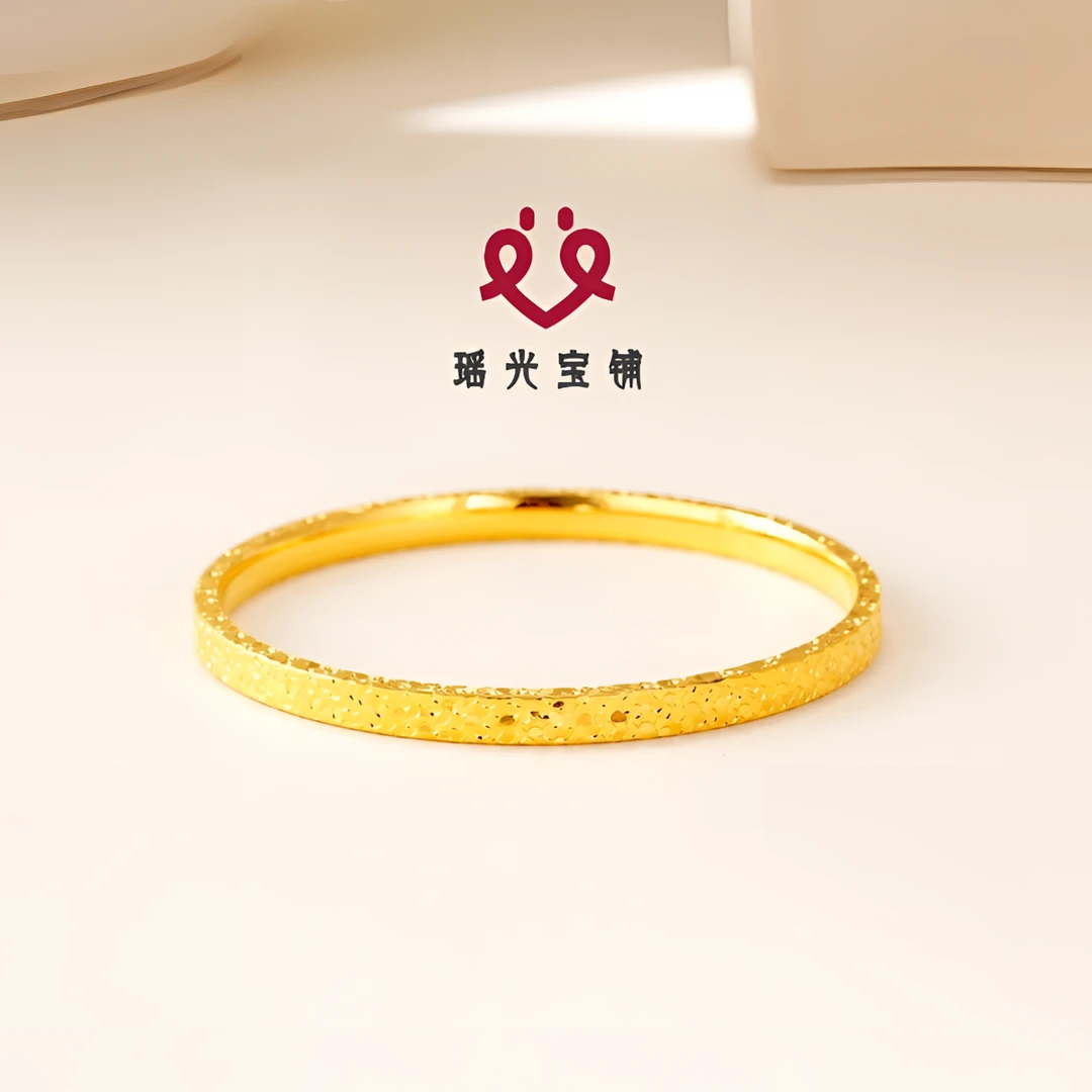 足银手镯 超闪碎冰冰足银手镯 时尚动感闪亮气质百搭传承轻奢实心