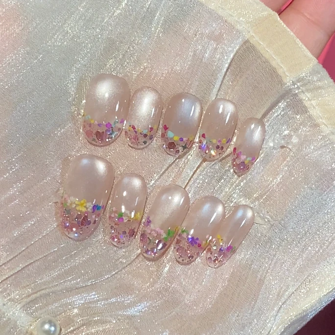 【蔷薇少女】仙女干花款高级感猫眼气质纯手工穿戴甲