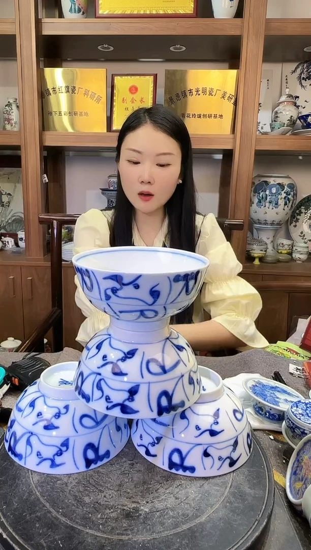 摆件B757景德镇制陶瓷一件