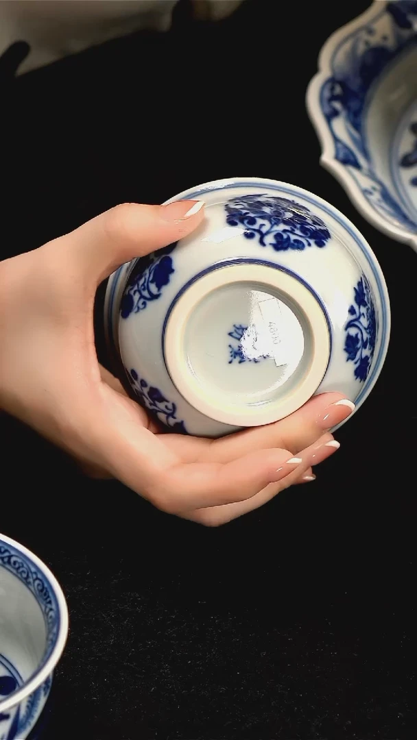 元黛工坊团花炉式杯