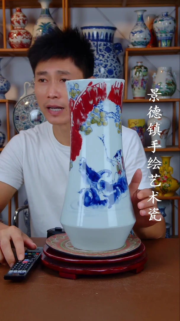 现代景德镇手工手绘陶瓷摆件29