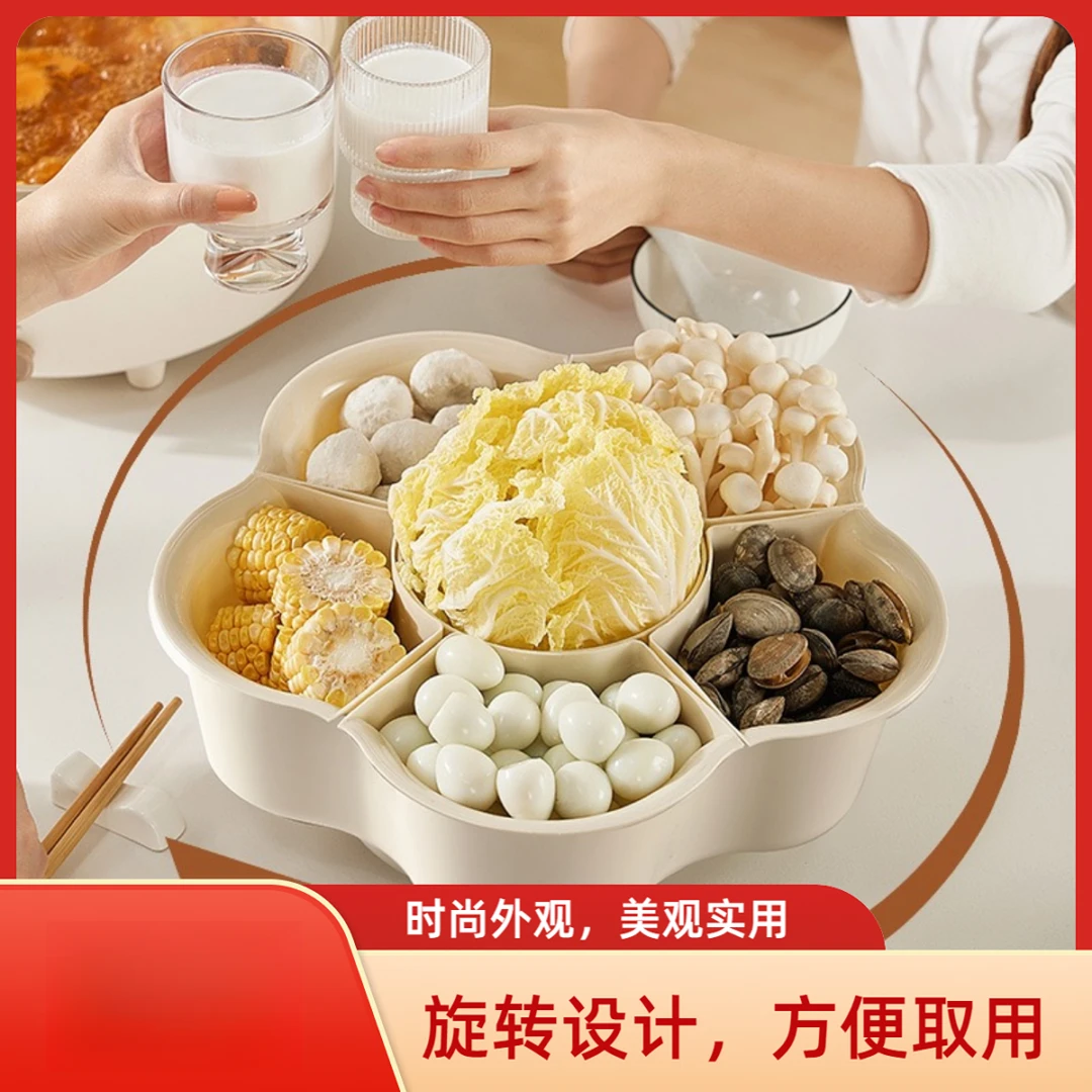 聚鑫//纯色沥水分格镂空款森系沥水篮