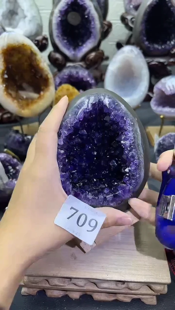 未镶嵌大型摆件（非配饰）紫晶709号龙蛋