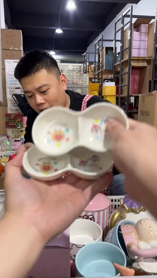 【闪购商品】杯面包超人花生蘸料碟2件套