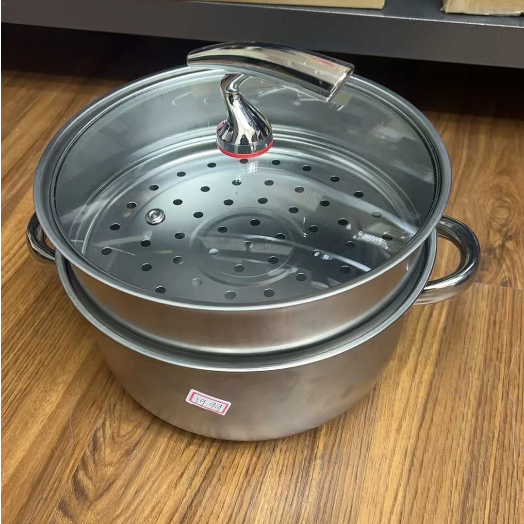 新款双层不锈钢蒸锅