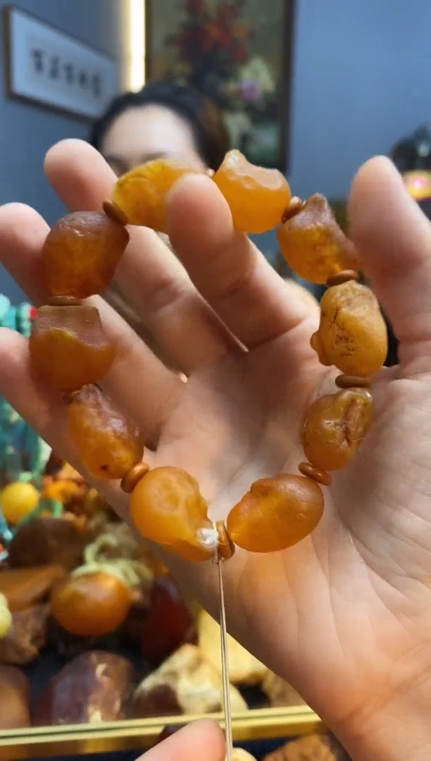 未镶嵌琥珀手串手串