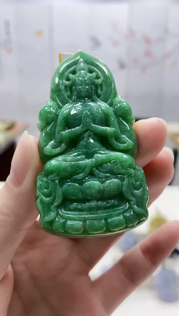 未镶嵌定制翡翠3099ry-毛货挂件108