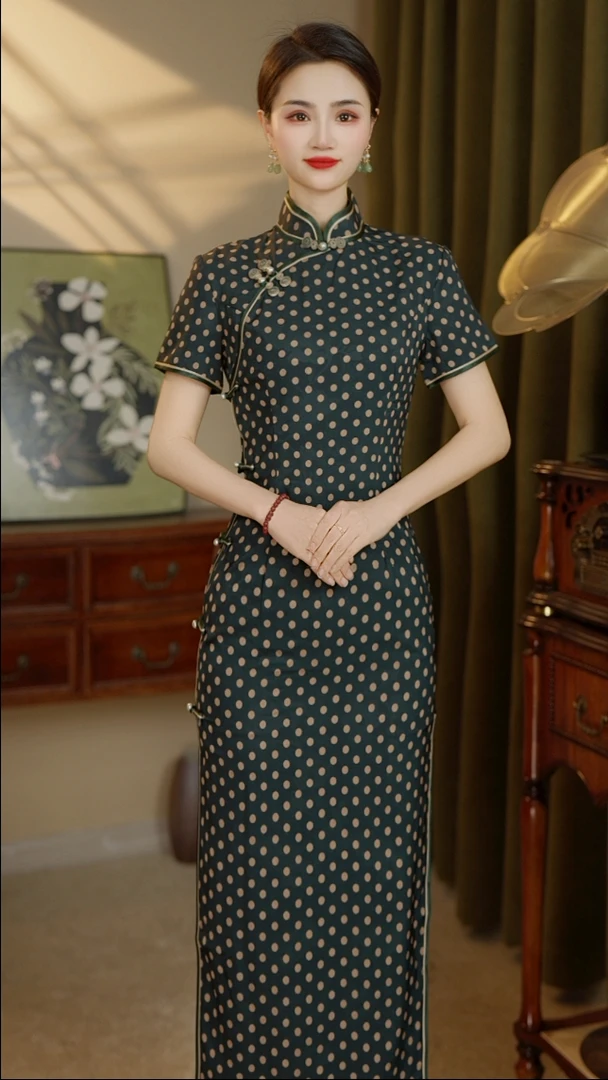 韵点叠翠 国风旗袍 显瘦中国风 显瘦