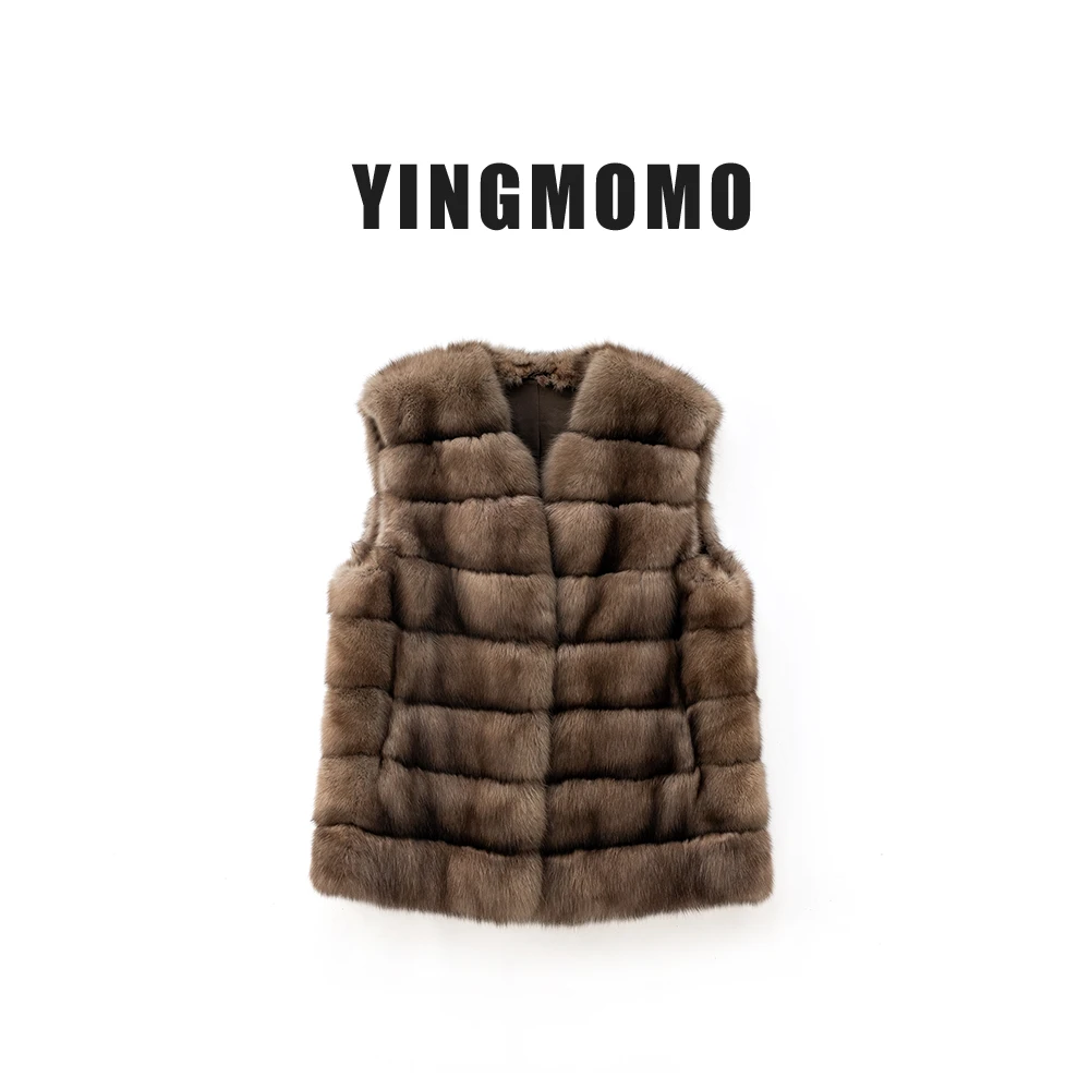 【YINGMOMO】影哥「吉普赛」高定系列意大利染色紫貂稀有色限定马甲