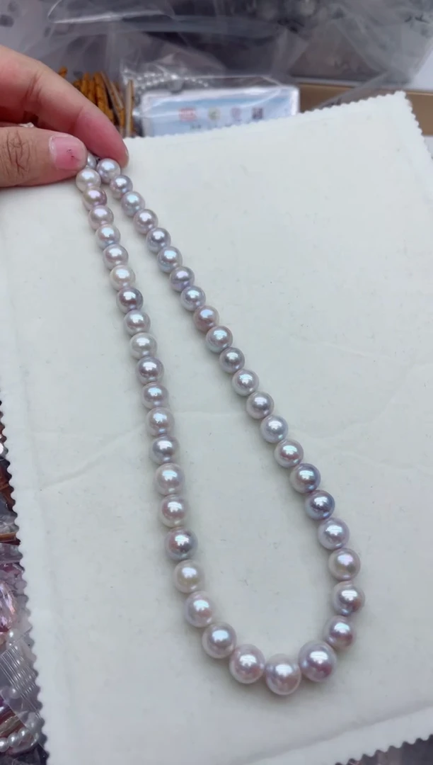 项链银S925镶嵌淡水珍珠多样性发其一，非无暇