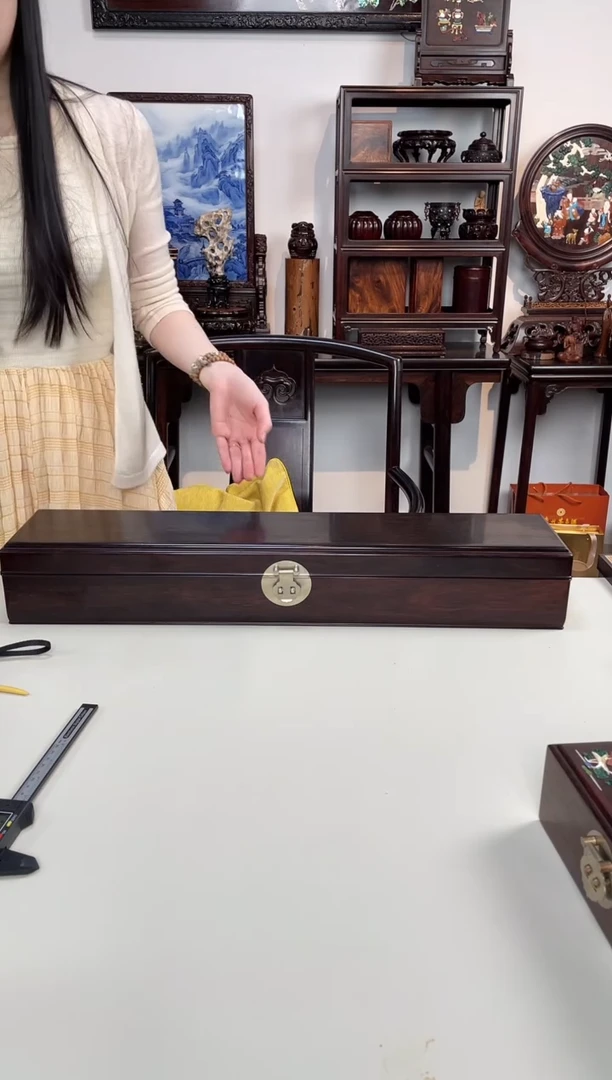 紫檀木类成套家具独板字画盒