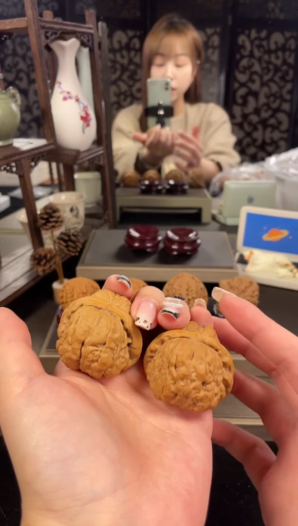 【闪购商品】文玩核桃把件蛤蟆头44尺-27