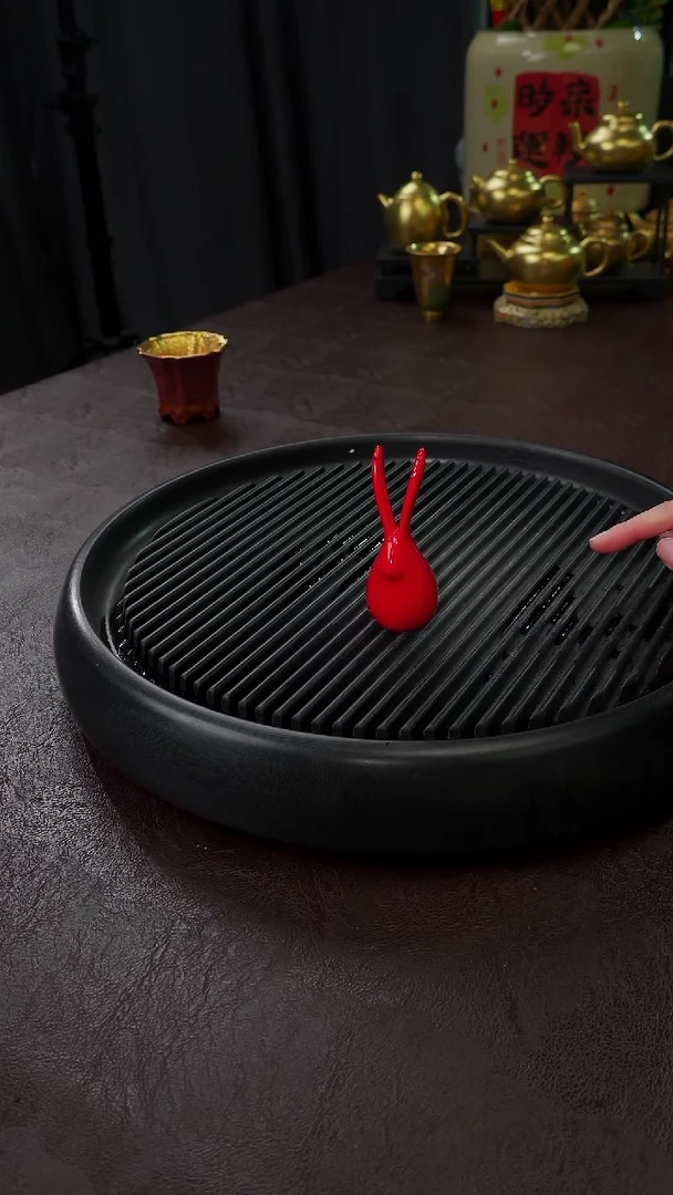 【闪购商品】杯【宜景窑中国红】兔子