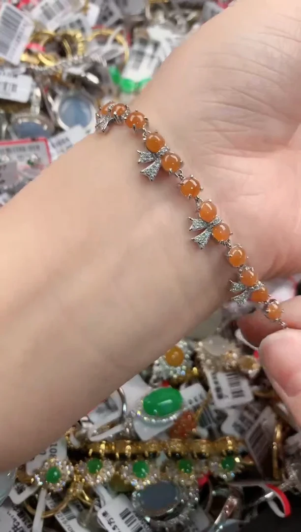 银S925镶嵌戒指翡翠1010--6