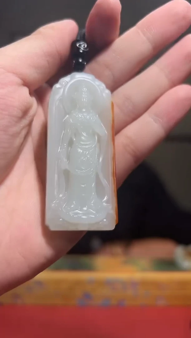 未镶嵌和田玉挂件乐姐（观音）27