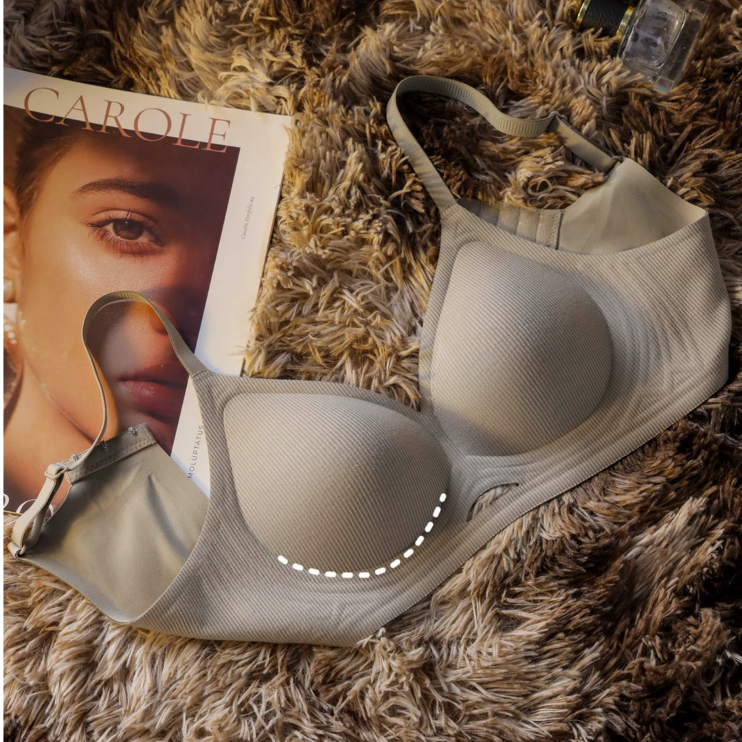 乳胶舒适聚拢显大女上托防下垂性感透气女无钢圈软支撑文胸