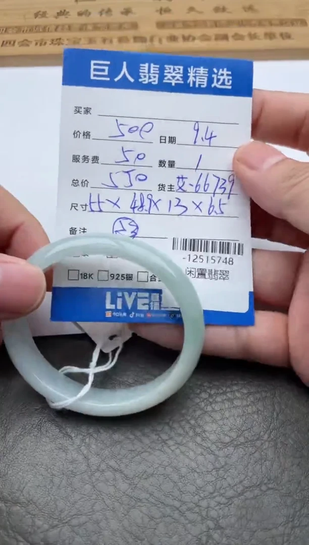 颈饰未镶嵌翡翠手镯多人-12515748