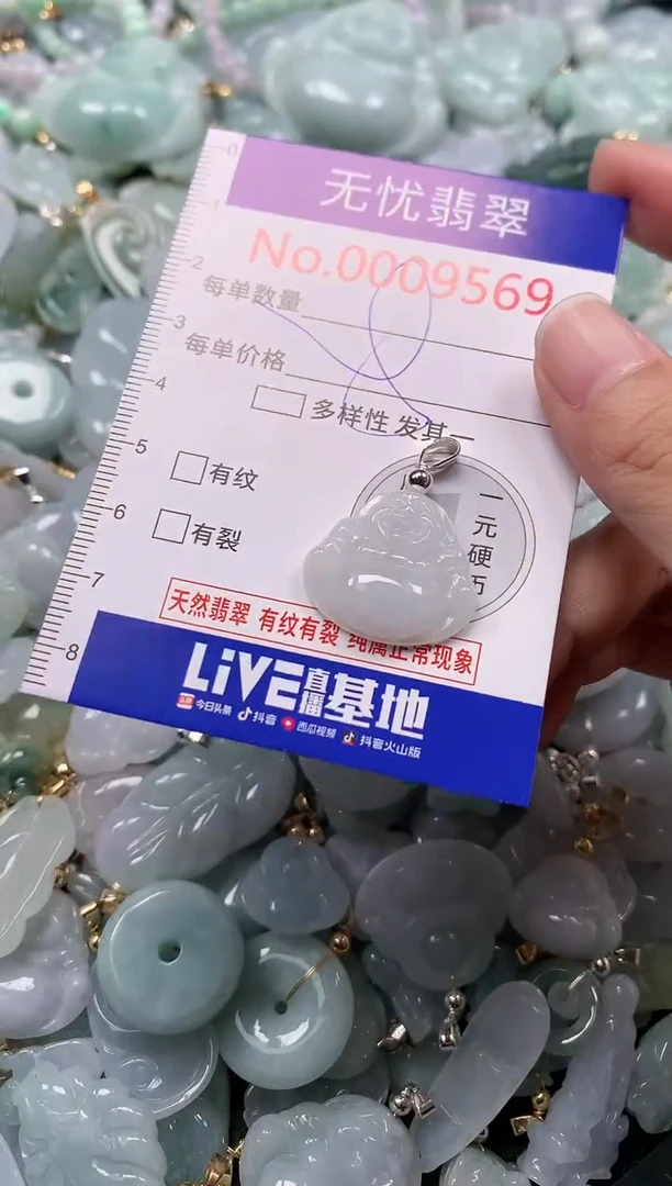 吊坠(不含链)未镶嵌翡翠9569
