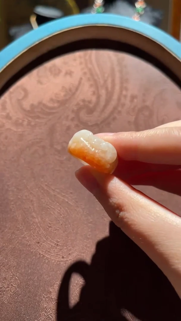 翡翠戒圈未镶嵌红翡绿翠