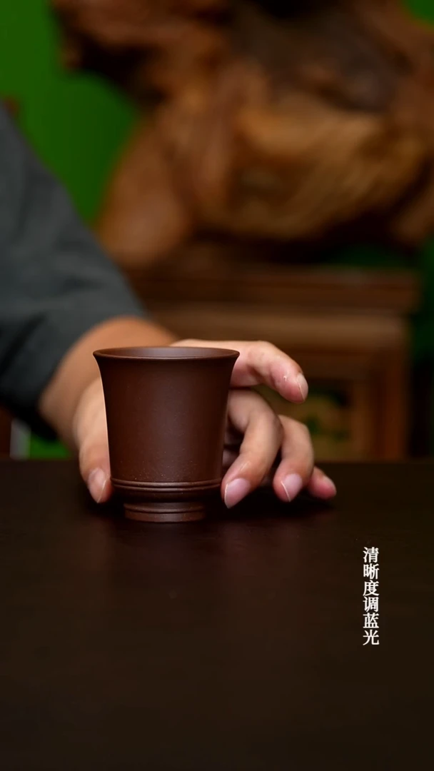 茶壶紫砂宜兴原矿  老紫泥   主人杯  90CC