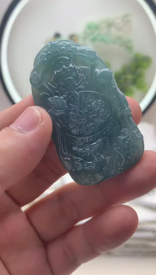 颈饰未镶嵌翡翠财神