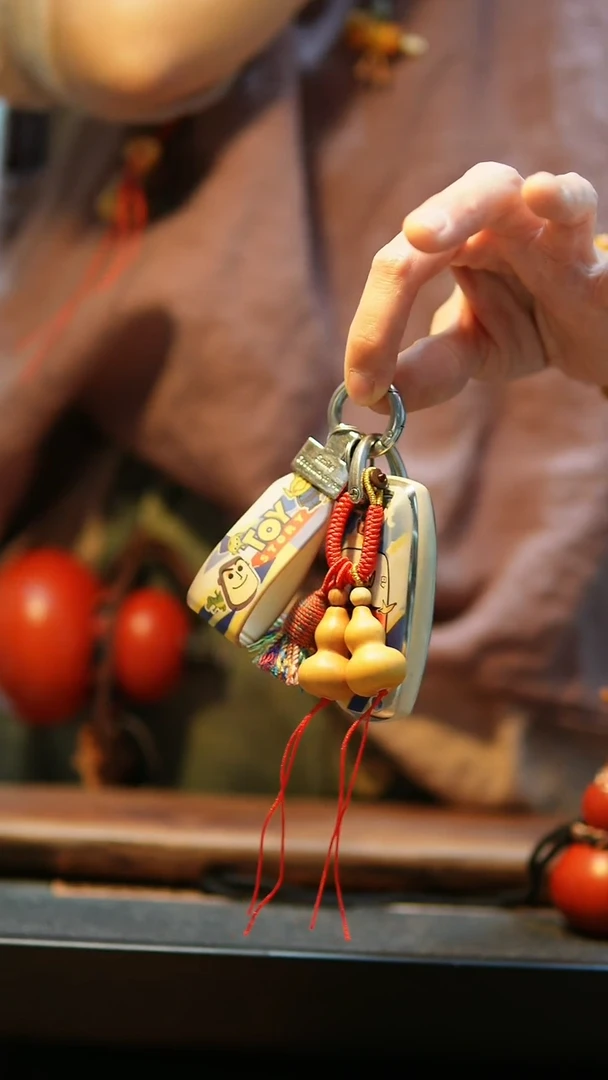 【路师傅原创手作天然葫芦】钥匙扣  随缘发 器形随即