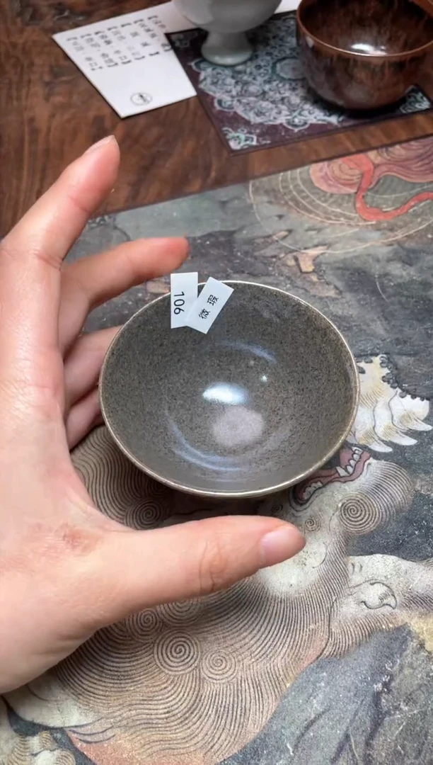 【闪购商品】茶盏106 福临号建盏主人杯（瑕疵介意勿拍）