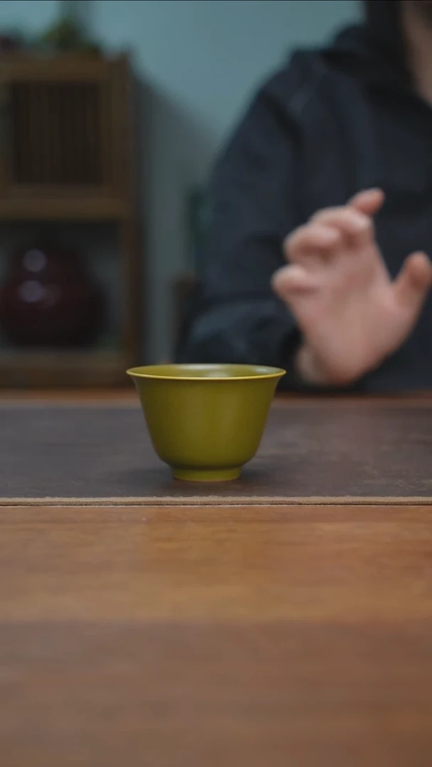 杯景德镇茶叶末玉兰杯
