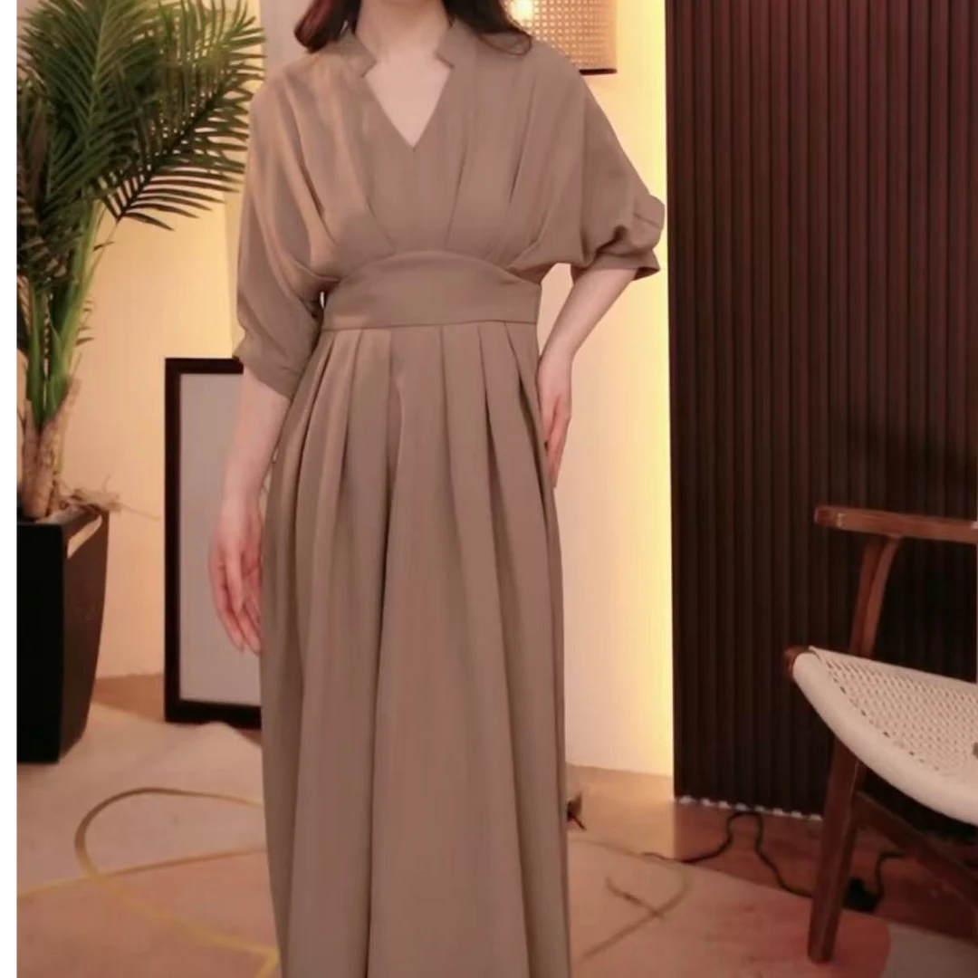 2025年夏季连衣裙高级感显瘦气质法式长款裙子