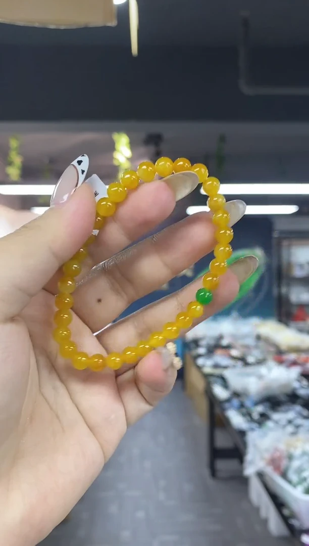 未镶嵌手链翡翠多样性发其一颜色微差