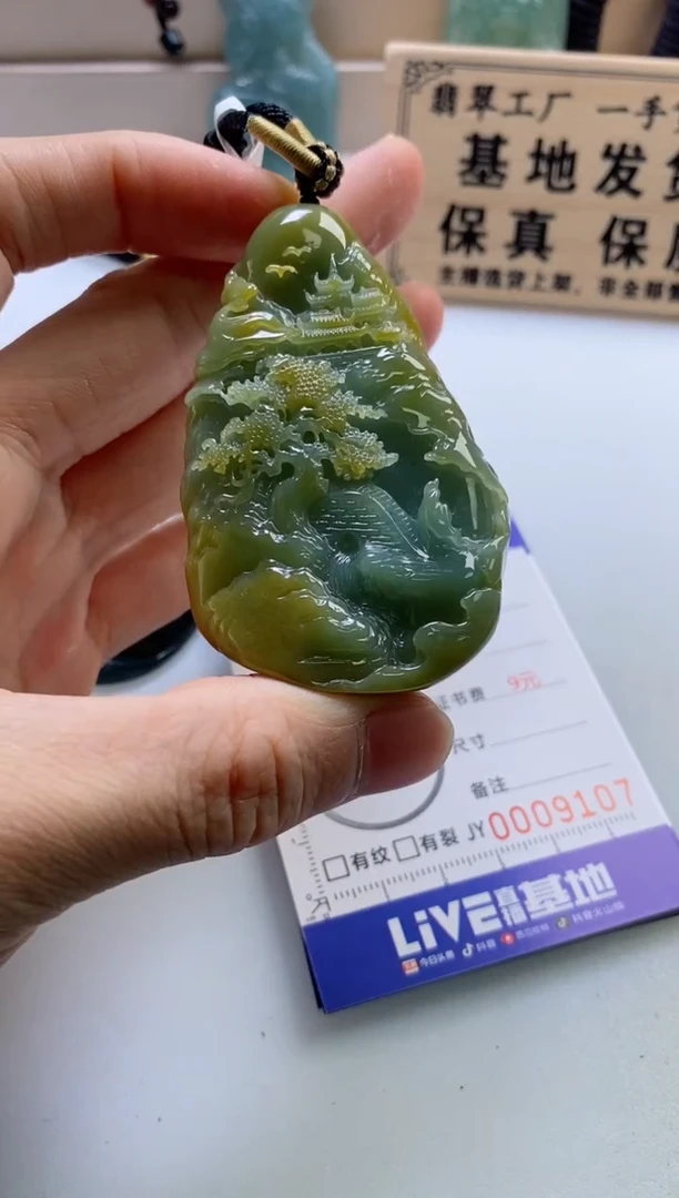 颈饰未镶嵌翡翠育****长