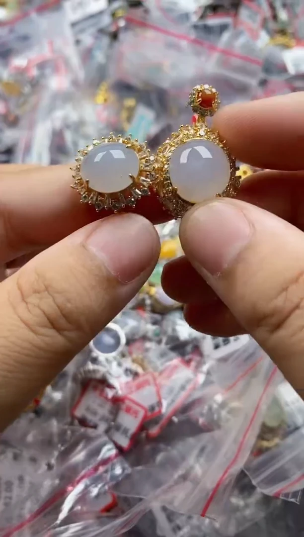 翡翠戒指银S925镶嵌111     5