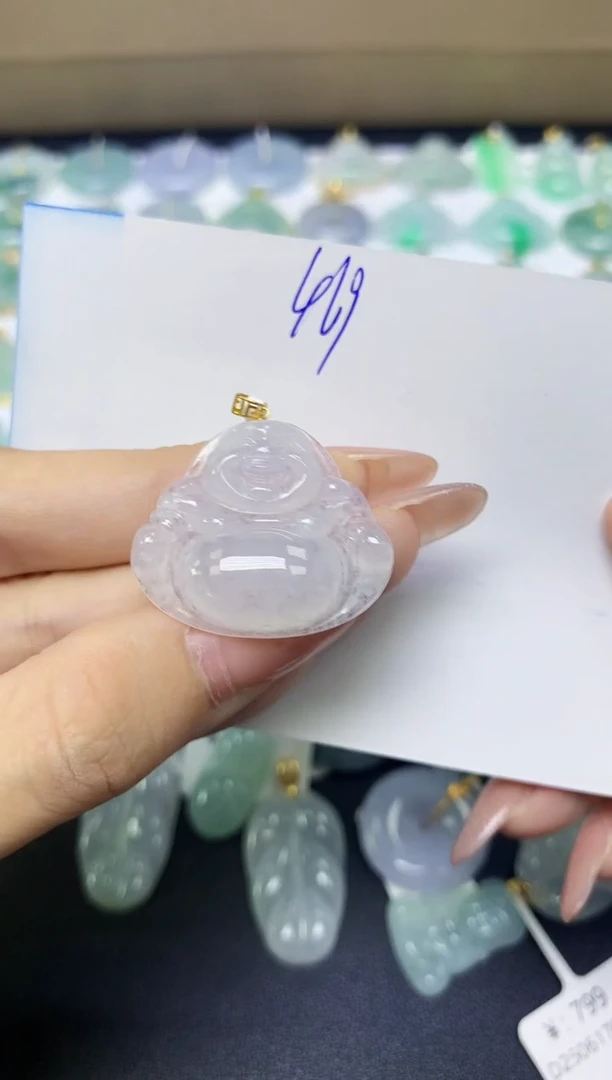 颈饰未镶嵌翡翠天然缅甸A货翡翠百元以上9元证书费自理