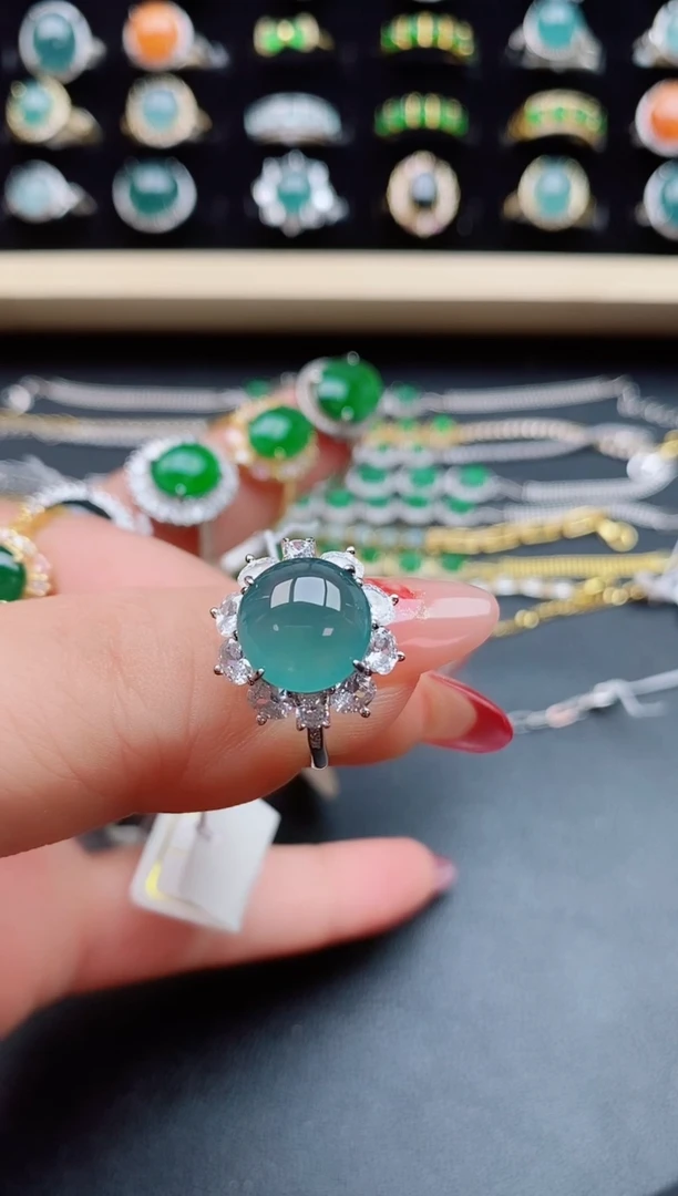 【闪购商品】翡翠戒指银S925镶嵌5080550