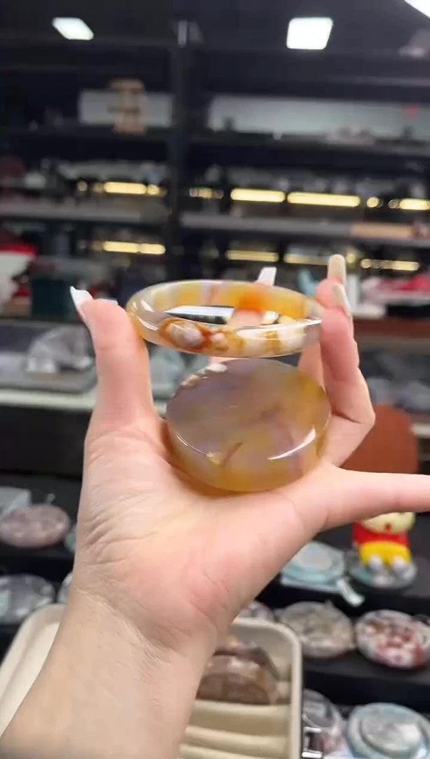 未镶嵌手镯石英质玉61圈口 （赠品镯心）9