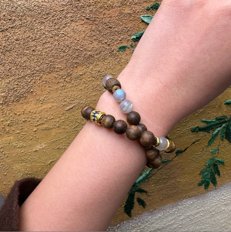 逐境-白（铁结）木其双圈0.8/36+1桶珠 香薰香料