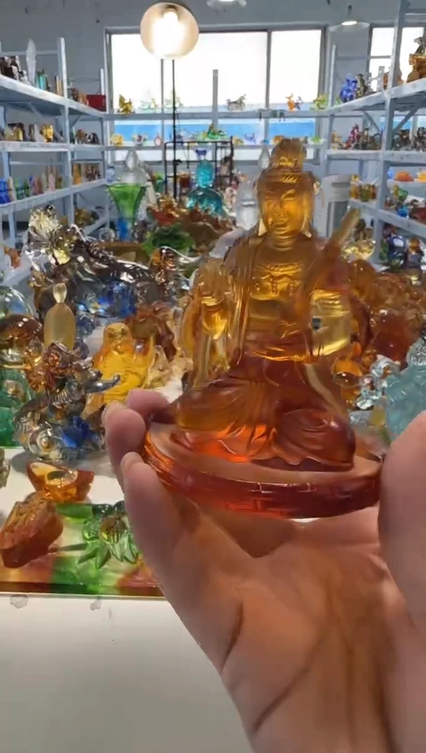 手工艺品琉璃文殊