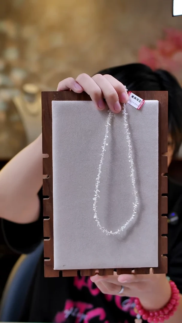 海水珍珠银S925镶嵌颈饰澳白狼牙满串