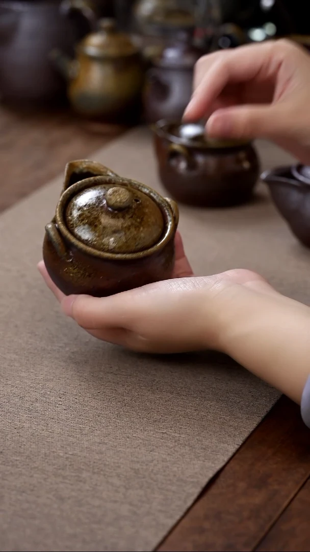 茶壶紫砂柴烧宝瓶