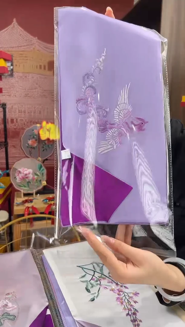 【闪购商品】刺绣苏绣100桑蚕丝丝巾