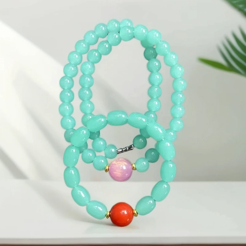 精品时尚冰料华佗石项链丫2364