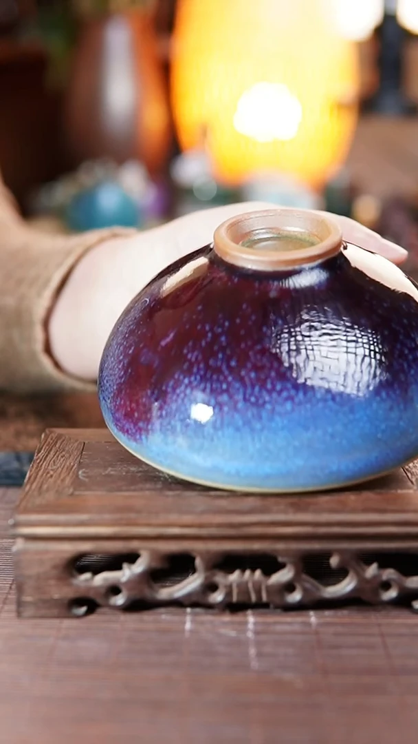 仿古 钧瓷碗 带证书090