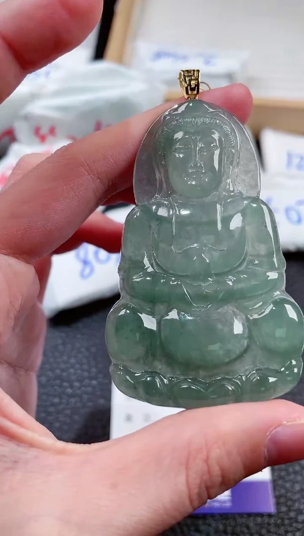 【闪购商品】翡翠颈饰18K金镶嵌00000824