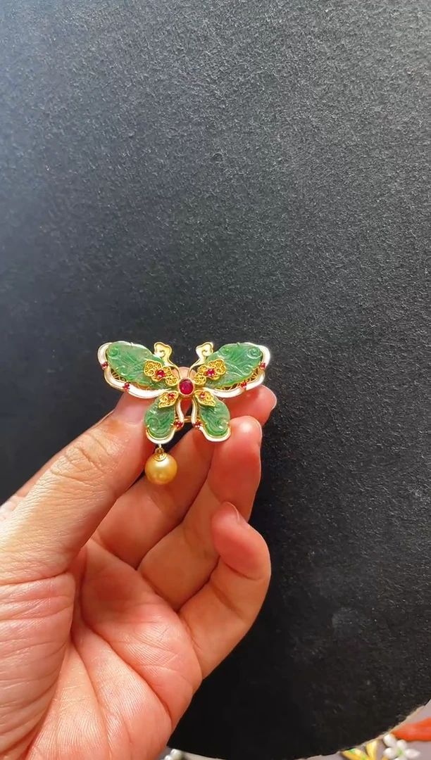 【闪购商品】翡翠戒指18K金镶嵌戒指