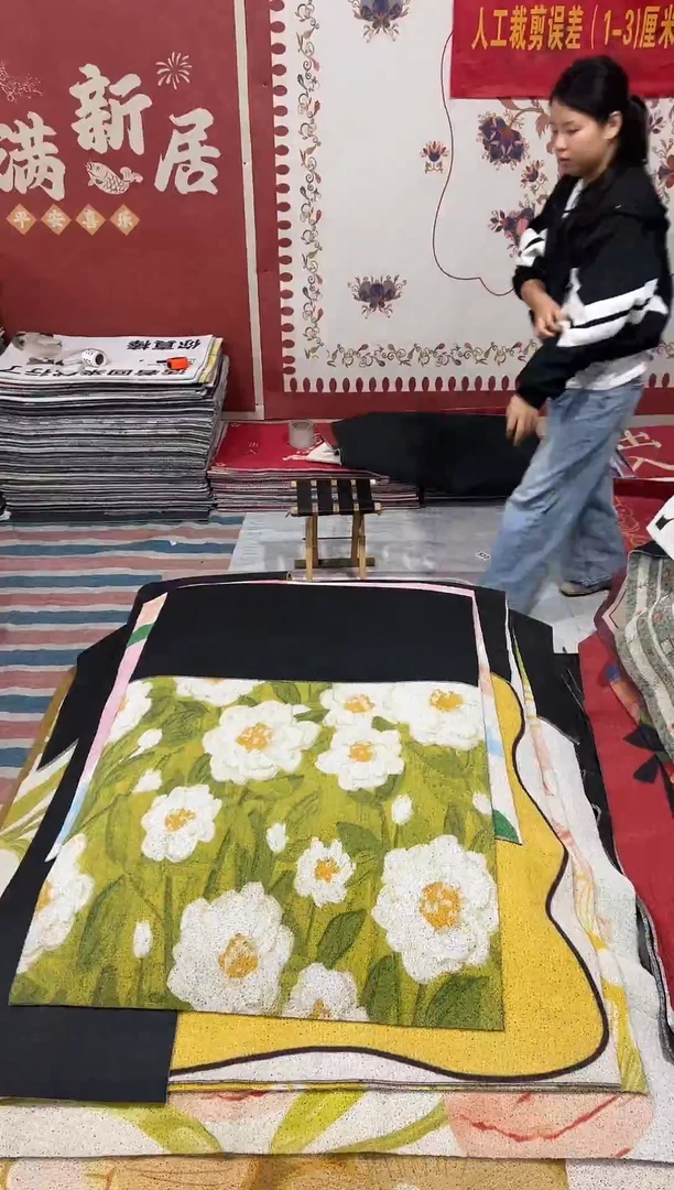 不退不换瑕疵丝圈地毯80*160cm383