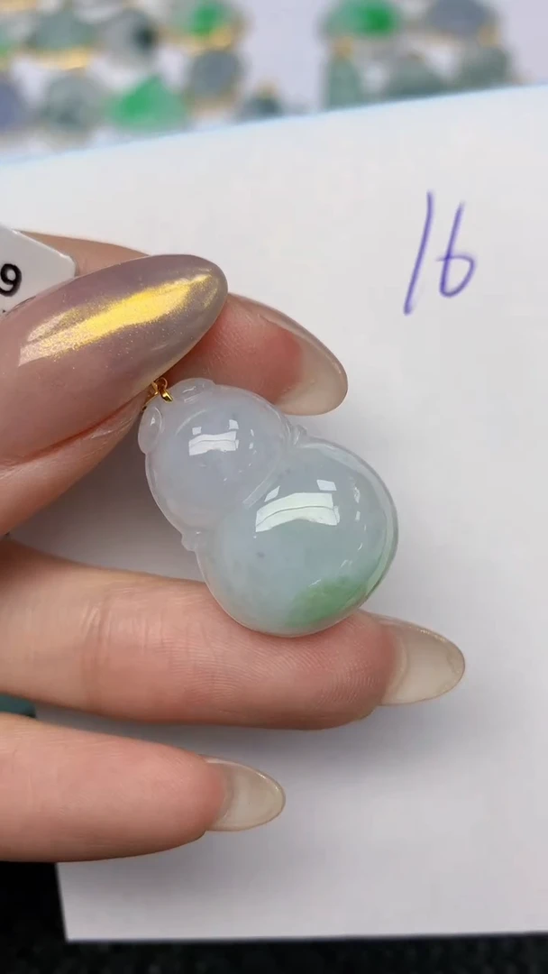 【闪购商品】翡翠颈饰18K金镶嵌 天然翡翠A货