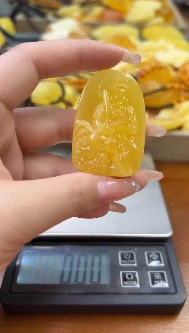 未镶嵌蜜蜡裸石琥珀蜜蜡吊坠