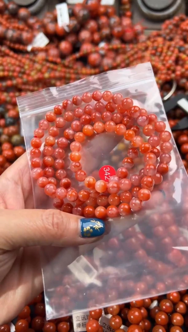 未镶嵌手串南红玛瑙6+